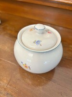 Hollóházi porcelán kisvirágos bonbonier