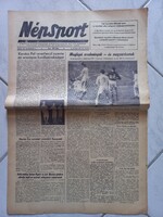 Népsport 1954. november 9. Kovács Pál kardbajnok Bp. Honvéd Aranycsapat