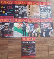 8 darabból álló,  Rubicon történelmi magazin gyűjteményt.