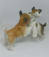 Karl Ens porcelán kutya páros!