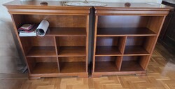 Eladó elegáns dió színű, minőségi kivitelezésű könyvespolc pár