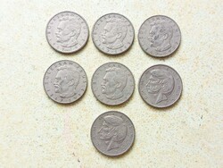 Lengyelország 7 db Különböző Érme 10 Zlotyi Zloty 1975-1983