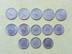Magyarország 13 db Különböző Érme 5 10 Fillér 1948-1989