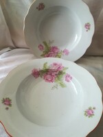 Zsolnay porcelán mély tányér