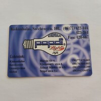 Papdi Light Kft. Villamossági kis és nagykereskedés Kiskunhalas kártyanaptár 1999