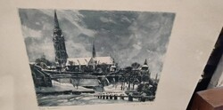 Csurgói Máté Budapesti rézkarc 156