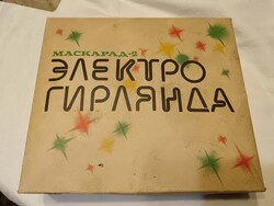 Retró karácsonyfa izzó sor