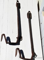 Antique wrought iron climbing peg / tree climbing spike, spur