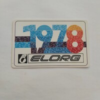 ELORG műanyag kártyanaptár 1978 - Moszkva USSR
