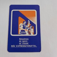 MÁV kártyanaptár 1975 - MÁV EXPRESSZVONAT