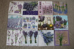 12 Lavender Napkins