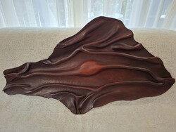Zajácz Tamás nagyméretű jelzett bőrkép – 120 × 70 cm – 1998 előtt