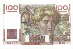 100 frank francs 1946.10.03. Franciaország Gyönyörű