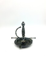 Rare Antique Pipe Holder Ashtray - Decoratively Rich Art Nouveau Table Ornament