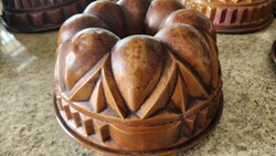 Biedermeier Metal Pastry Chef's Baking Mold, Sharp Outline, Museum Quality