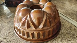 Biedermeier Metal Pastry Chef's Baking Mold, Sharp Outline, Museum Quality