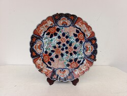 Antik imari kézzel festett Japán kínai porcelán nagy méretű tál tányér Ázsia akasztójával 353 7426