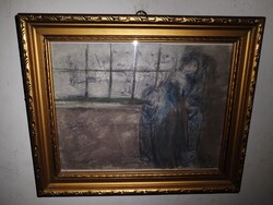 Gedő Ilka jelzéssel, régi festmény.