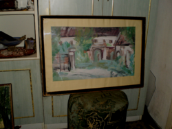 Akvarell festmény