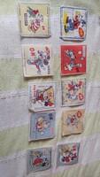1970/80-as évekbeli Külső Rágógumi Papírok (15 db) - Disney OK, Hitschler
