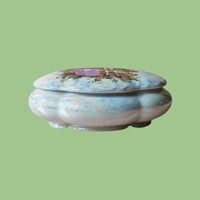 Lüsztermázas porcelán ékszertartó szelence – romantikus vintage bonbonier