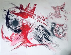 Balogh K. Zsuzsanna - Absztrakt festmény