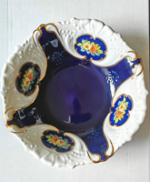 Pirken-Hammer porcelán kínálótál kobaltkék-arany