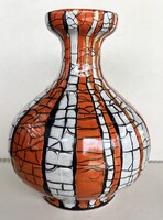 Eredeti Gorka Géza kerámia váza (16 cm) – Retro / Mid-Century