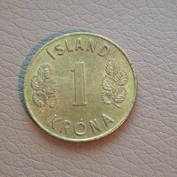 Izland 1 korona, 1966
