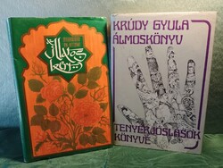 Két darab könyv: 1. Álmoskonyv + Tenyérjoslás 2. Illatos kert