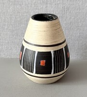 Mid Century Modern - Vintage West German Pottery (WGP) mini váza – Jelzett: 404/8 (1960s)