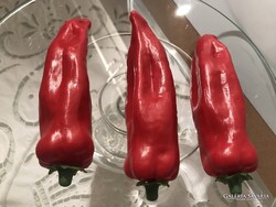 DEKORÁCIÓ - PAPRIKA - 15 x 4 cm - NEM HUNGAROCELL ! - ÉLETHŰ - TÖMÖR -  EXKLUZÍV - NÉMET