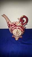Art Nouveau Majolica Decorative Pitcher