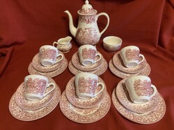 Eredeti angol Royal Tudor Ware „17th Century England” kávés/teás készlet