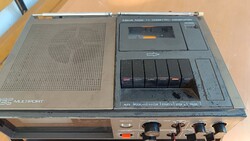 TEC Multiport 3-Band Radio–TV–Cassetten Combination – retro TV/rádió/kazettás készülék, hibás