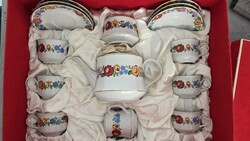 Kalocsai porcelán teáskészlet