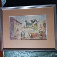 Jenő Gábor: Village atmosphere, / 40s