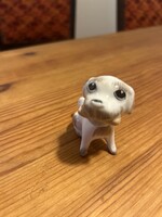 Aquincum porcelán bólogatós kutya figura, mozgatható fejű, jelzett