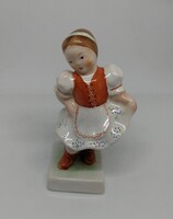 Bodrogkeresztúri porcelán néptáncos kislány "RITKA"!