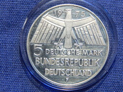 Németország 5 Mark 1975 F 0.6250 ezüst 11,2 g Eurólai Műemlékvédelmi Év