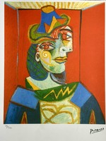 Pablo Picasso szárazpecséttel hitelesített számozott kiadás