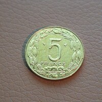 Közép Afrika 5 frank, 1996