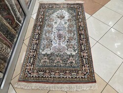 Álomszép kasmírselyem 90x165cm kézi csomózású perzsa szőnyeg M33