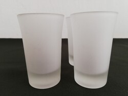 Retro erdélyi savmaratott üveg feles pohár készlet