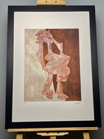 Pablo Picasso szárazpecséttel hitelesített számozott kiadás