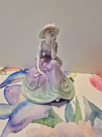 Fascination - Meseszép Coalport minőségi Angol porcelán - gyönyörű hölgy