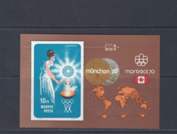Olimpiai érmesek München - bélyeg blokk 1973