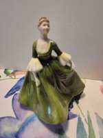 Coalport minőségi Angol porcelán - gyönyörű hölgy