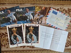 Ritka Boris Becker autogram-kollekció A013