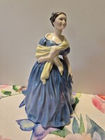 Adrienne - Nagyobb méretű, Royal Doulton ( Angol ) meseszép porcelán-hölgy